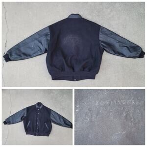 Vtg Sumac Los Angeles Lakers Light-Up Varsity Letterman Jacket NBA